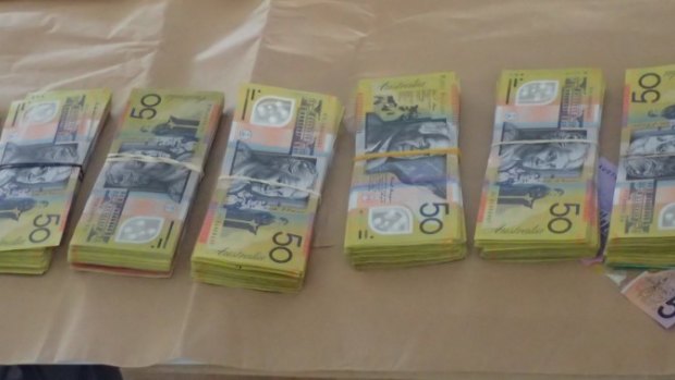 The cash was seized by officers.