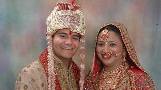 Australian-Indian couple Bhupesh and Sonica were happy to have their marriage organised by their parents. “Our love has grown over time,” says Sonica.