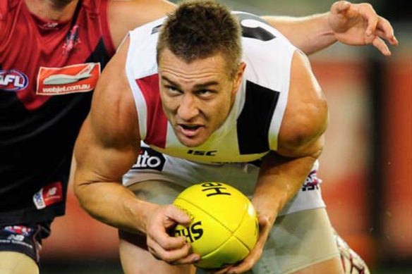 Sam Fisher when playing for St Kilda.