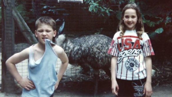 Gary Ablett jnr and his older sister Natasha Ablett.