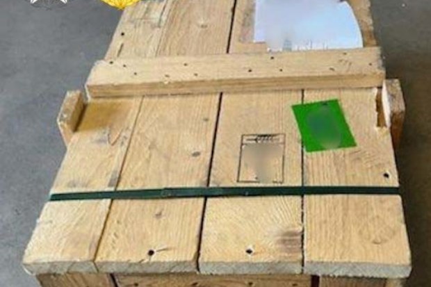 Two men allegedly smuggled 13kg of methamphetamine from Germany hidden in  a vehicle transmission.