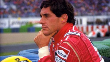 The late Formula One driver Ayrton Senna.