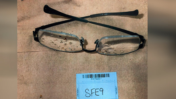 The glasses which were found by police divers.