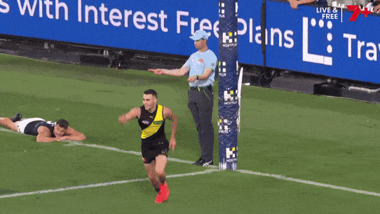 Seth Campbell celebrates in style.