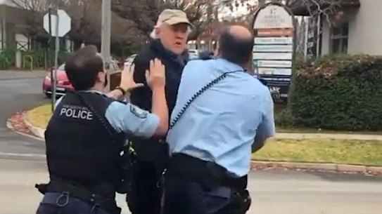 The arrest at The Organic store Bowral.