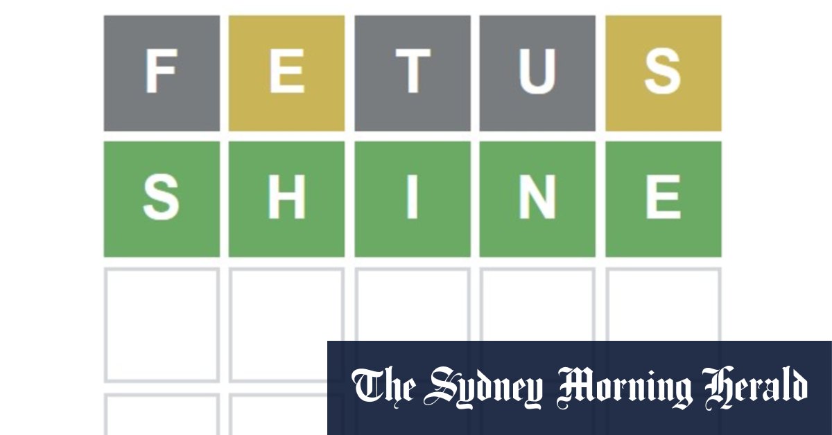 Wordle hits a hurdle as differing answers spark controversy – Sydney Morning Herald
