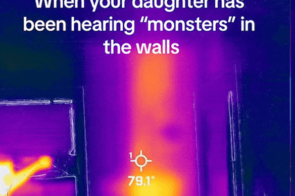 A 3-year-old in North Carolina heard a monster in her wall. 