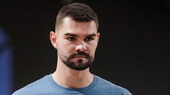 Isaac Humphries after signing with Melbourne United.