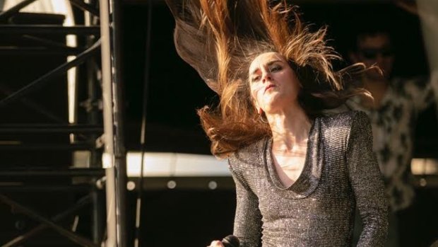 French electro pop act Yelle performs at So Frenchy So Chic at Werribee Park on Sunday, January 13. Picture: Karl Schwerdtfeger