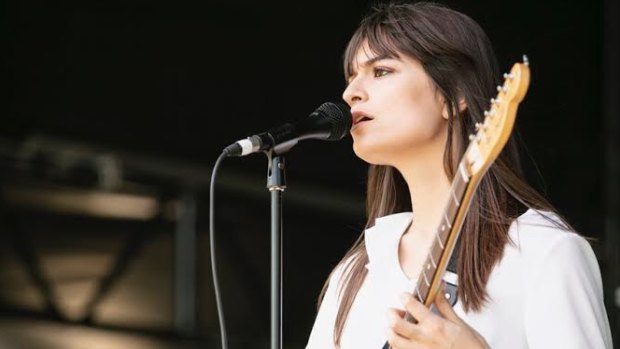 Clara Luciani charms the crowd at So Frenchy So Chic at Werribee Park Mansion. Picture: Karl Schwerdtfeger 