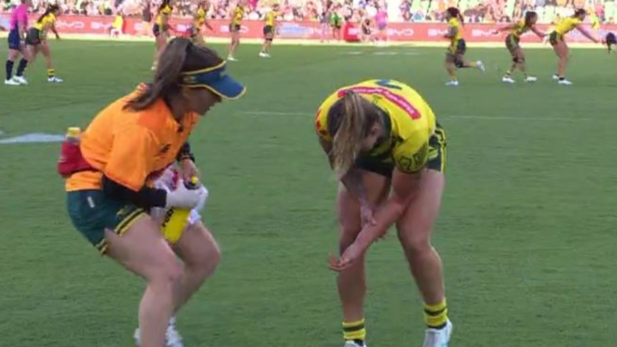 Jillaroos star’s World Cup over after awful injury sight