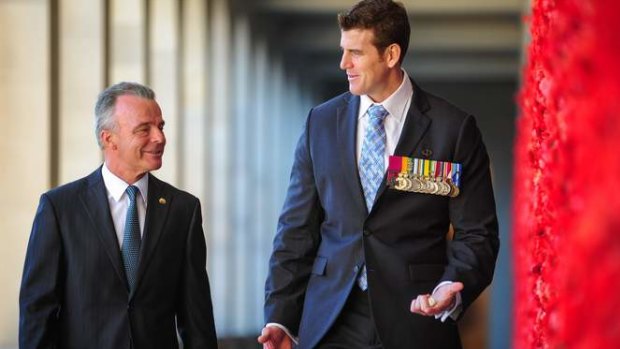 Brendan Nelson and Ben Roberts-Smith, VC MG, at the Australian War Memorial.