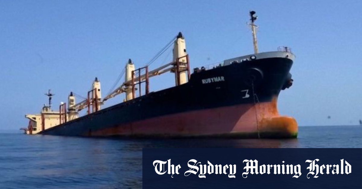 Rubymar affonda dopo un attacco missilistico Houthi