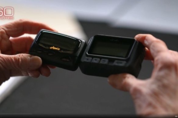 Samples of the type of pagers used by Israel against Hezbollah in September 2024.