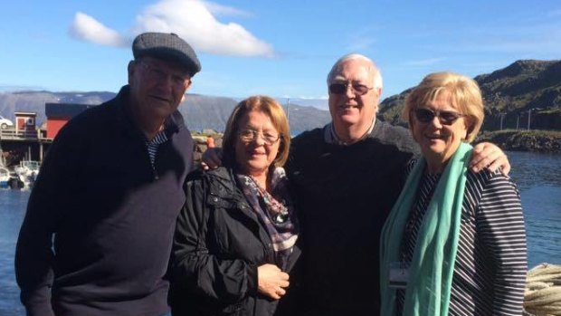 Australians Robert Brown, Lucille Brown, Bill Sutherland and Ann Sutherland are on board the Zaandam and Rotterdam.