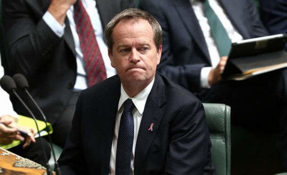 Opposition leader Bill Shorten during Question Time on Monday.