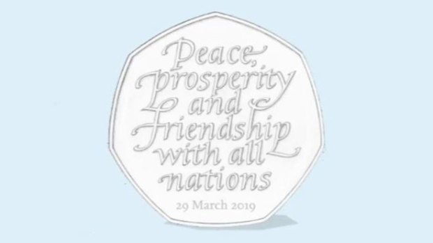 The coin has a similar resemblance to this previous design - but with the October 31 departure date.