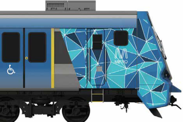The Age obtained an artist’s impression of a preliminary design of the X’Trapolis 2.0 train