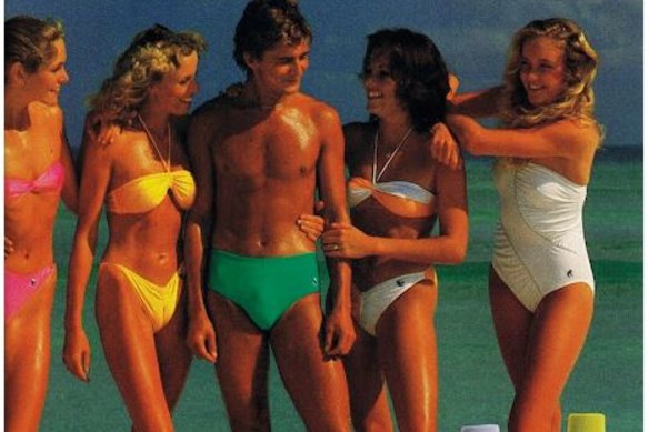 Bronzed, slim and young: This vintage ad for Reef tanning oil published in the early 1980s in Australia has plenty of similarities with modern social media ads.