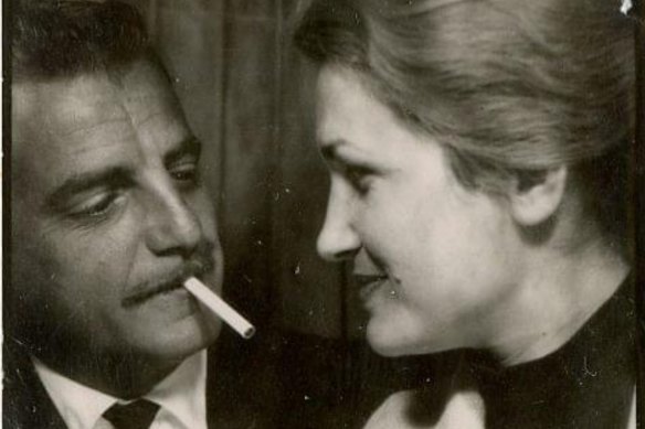 Anastasios Kapetopoulos and Barbara Pyrlis, the mother and father of writer Fotis Kapetopoulos in 1962, after they migrated to Australia.