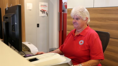 Keryn Auld is marking her 40th year with the Australian Red Cross.