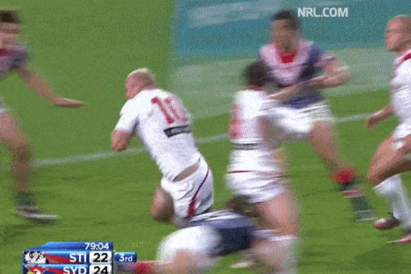 Ben Creagh doubles up for the Dragons.