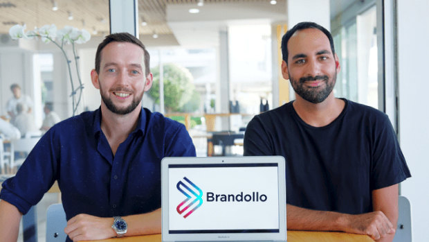 Co-founders of Brandollo Brian McCarthy and Marco Muscat (R). 