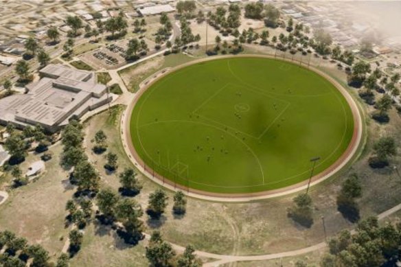 An artist’s impression of the upgraded facility in Melbourne’s western suburbs.