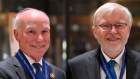 Congressman Joe Courtney with Australia’s ambassador to the US, Kevin Rudd.