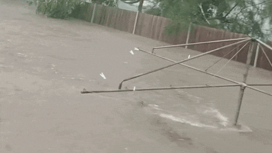 Flash flooding swept through Fairfield in Sydney’s western suburbs.