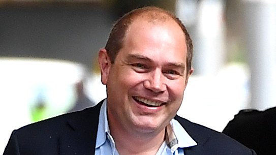 Former NSW Labor boss Jamie Clements outside the ICAC on Friday.