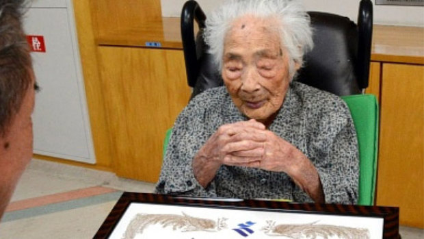 Nabi Tajima was the world's oldest person at 117.