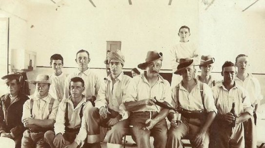 Wounded Australian troops recouperating in Malta from the battlefields of Gallipoli