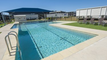 Swimming pool at  Homeground Villages.