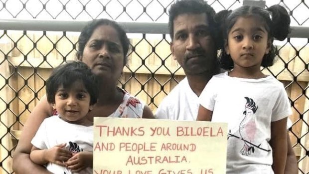 Priya and Nadesalingam and their Australian-born daughters Kopika and Tharunicaa.