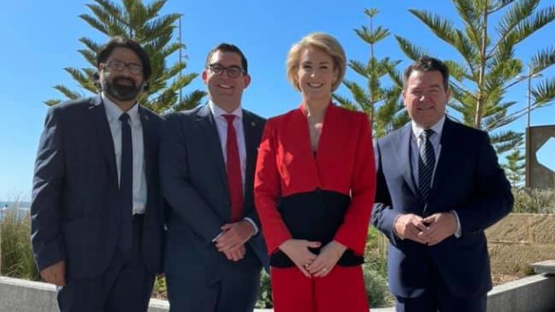 The Liberal party's senate ticket for WA: Sherry Sufi, Ben Small, Employment Minister Michaelia Cash and government whip in the Senate Dean Smith.
