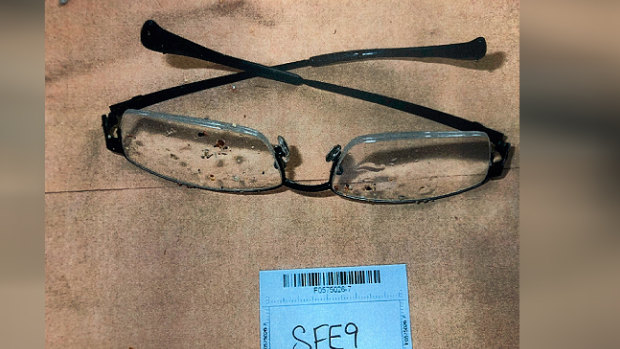 The glasses which were found by police divers.