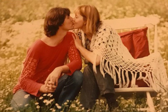 Forster and Bäumler, a week after their wedding in Bavaria, 1990.