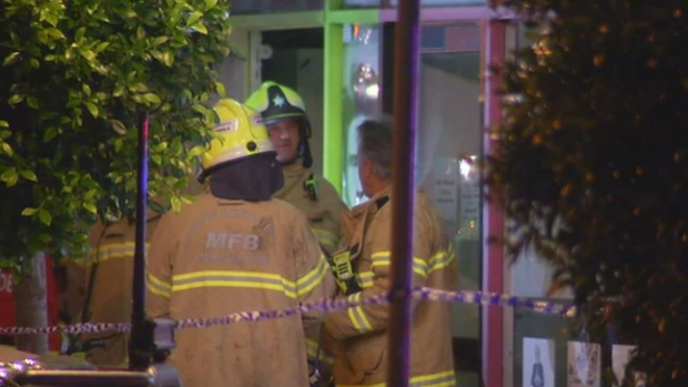 Firefighters were called to a house connected to the Widford Street shop in Glenroy about 9.45pm.