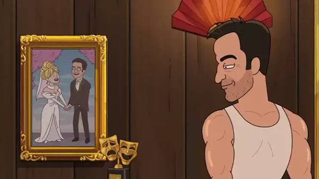 Hugh Jackman as vain party animal isn’t even the weirdest thing about this show
