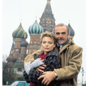 Sean Connery and Michelle Pfeifer in The Russia House.