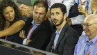Josh Frydenberg and Ryan Stokes enjoy the tennis.