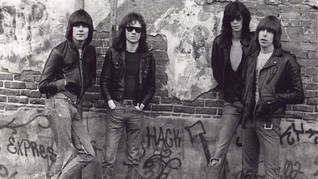The original Ramones line-up with Dee Dee (left, who CJ replaced in 1989), Tommy, Joey and Johnny.