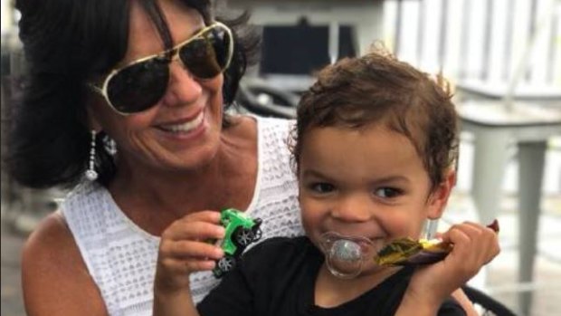 Gai Vieira and her grandson.