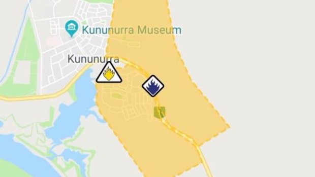 The bushfire threat in Kununurra has been downgraded.