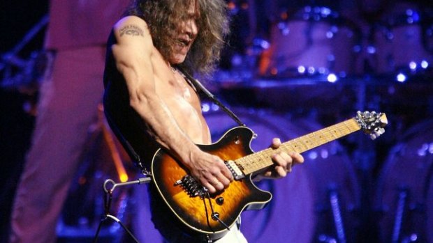Eddie Van Halen performing in Los Angeles in 2004. 