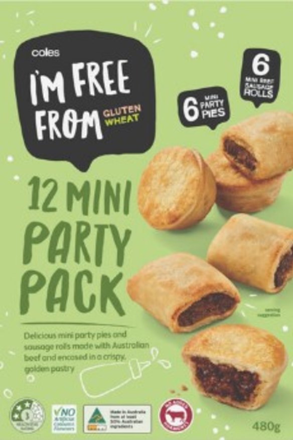 Coles gluten-free party pack.