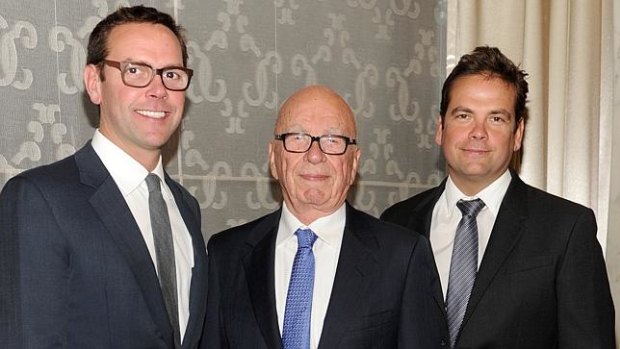 Rupert Murdoch's two sons James (left) and Lachlan (right) no longer have to share management of the enterprise.