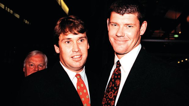 The old friendship between David Gyngell and James Packer turned to violence at Bondi Beach. 