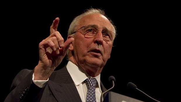 Former prime minister Paul Keating says a higher super guarantee does not necessarily mean lower wage rises as it depends on bargaining power between workers and employers
